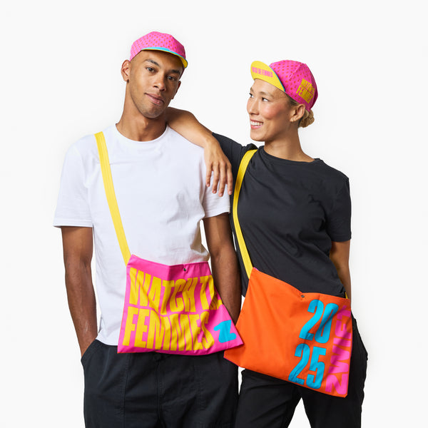 Watch The Femmes 2025 Cycling Cap and Musette Zwift
