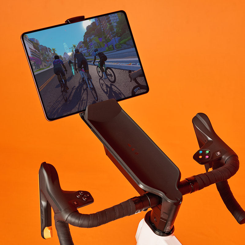 Tablet HolderKeep the immersive world of Zwift and the excitement front and center with the Zwift Ride Tablet Holder that works seamlessly with Zwift Ride—only £39.99.