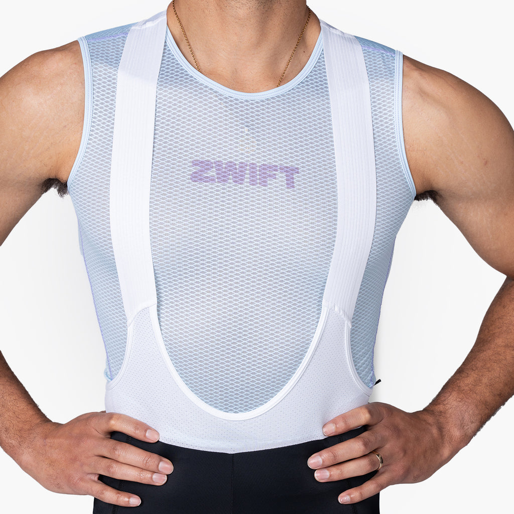 men's frost blue cycling base layer – Zwift Watopia Essentials x Pedal Mafia