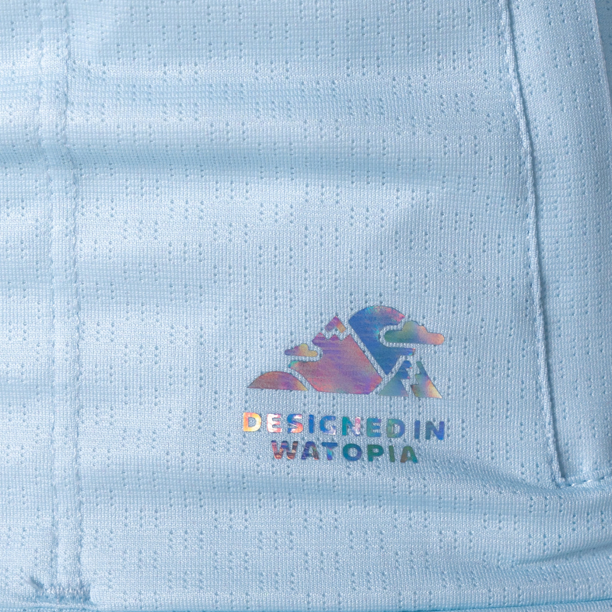 women&#39;s frost blue cycling jersey – Zwift Watopia Essentials x Pedal Mafia