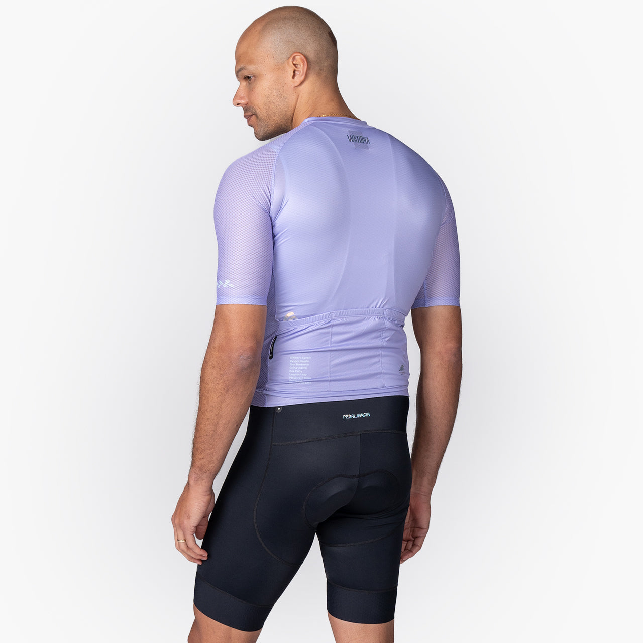 men's lavender cycling jersey – Zwift Watopia Essentials x Pedal Mafia